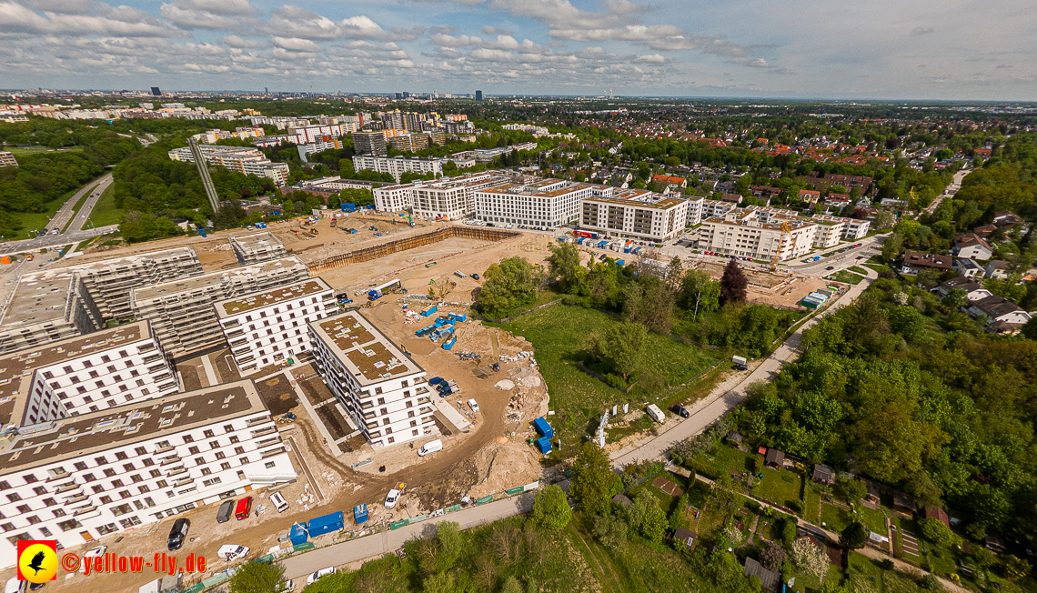 17.05.2023 - Baustelle Alexisquartier und Pandion Verde in Neuperlach